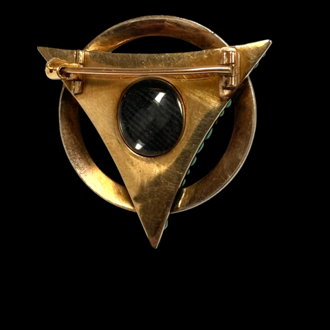Turquoise brooch