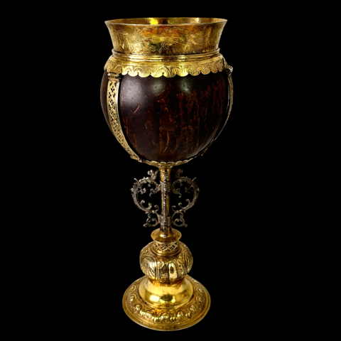 1600 silver gilt coconut cup
