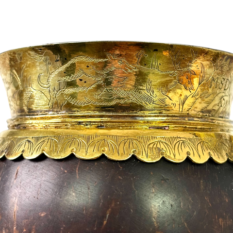 1600 silver gilt coconut cup