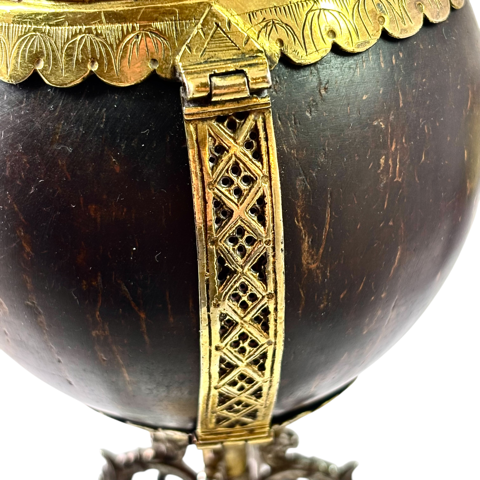 1600 silver gilt coconut cup
