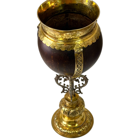 1600 silver gilt coconut cup