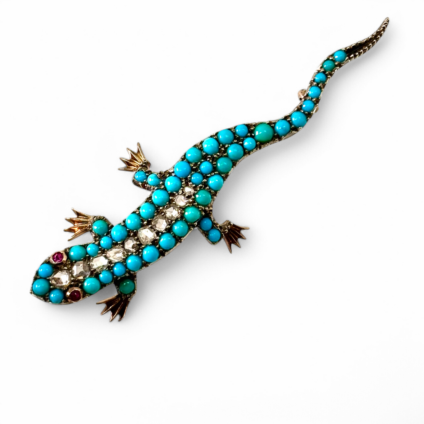 Lizard brooch