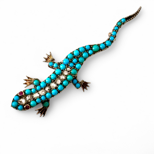 Lizard brooch