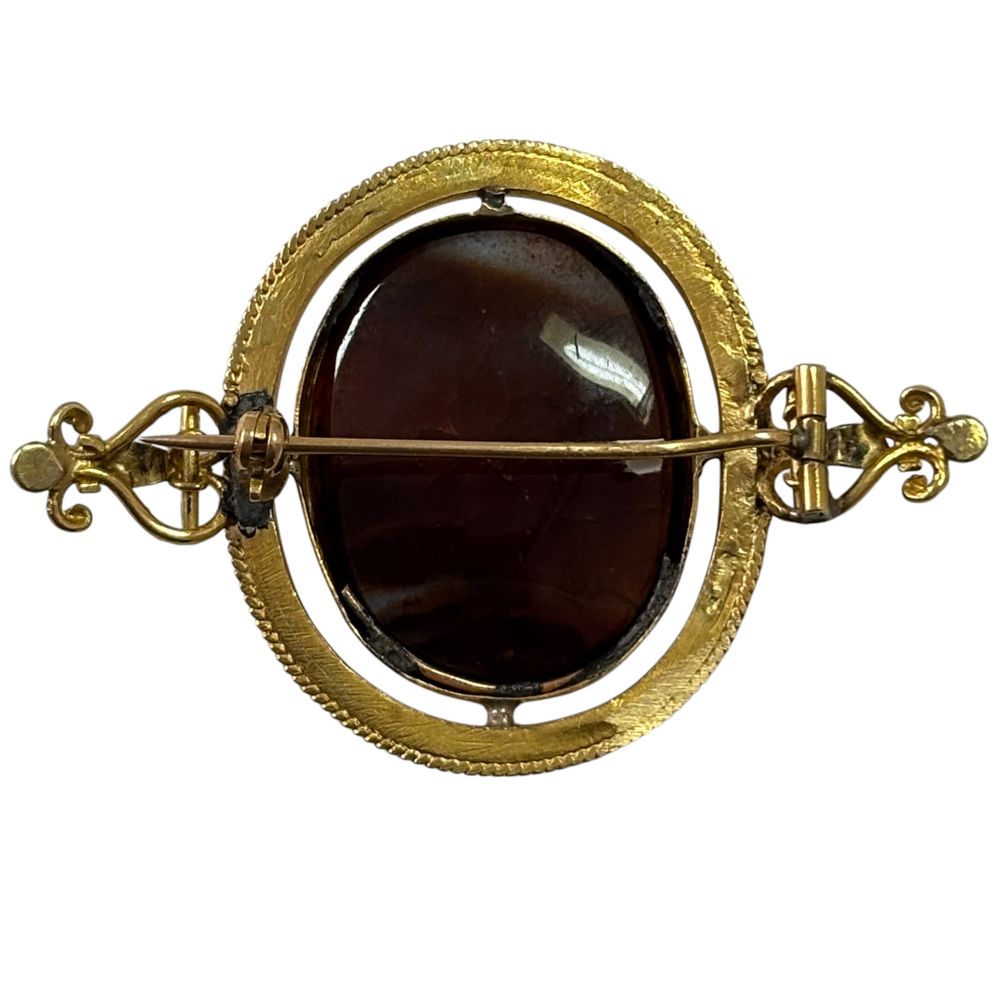 Janus cameo brooch