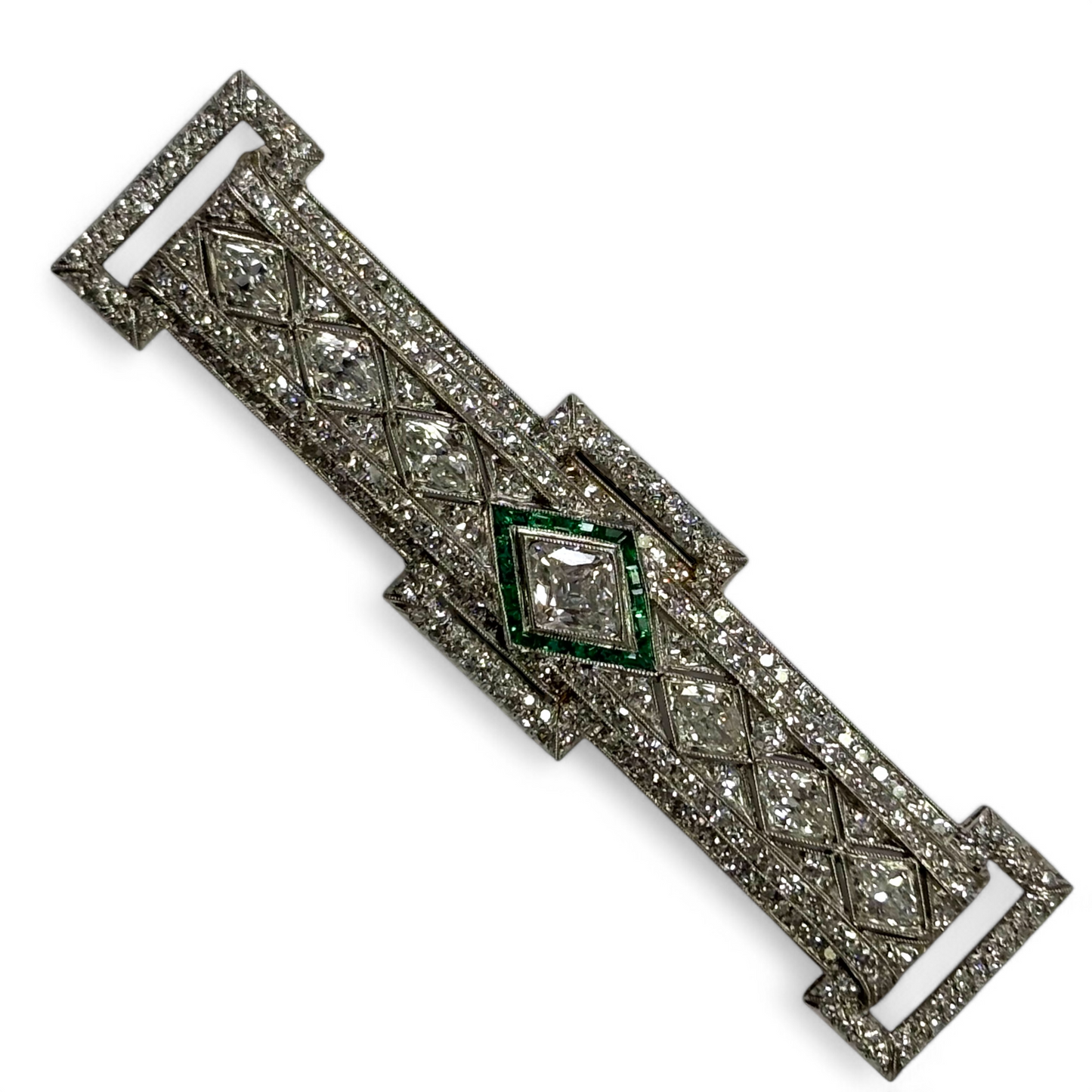 Art deco diamond brooch