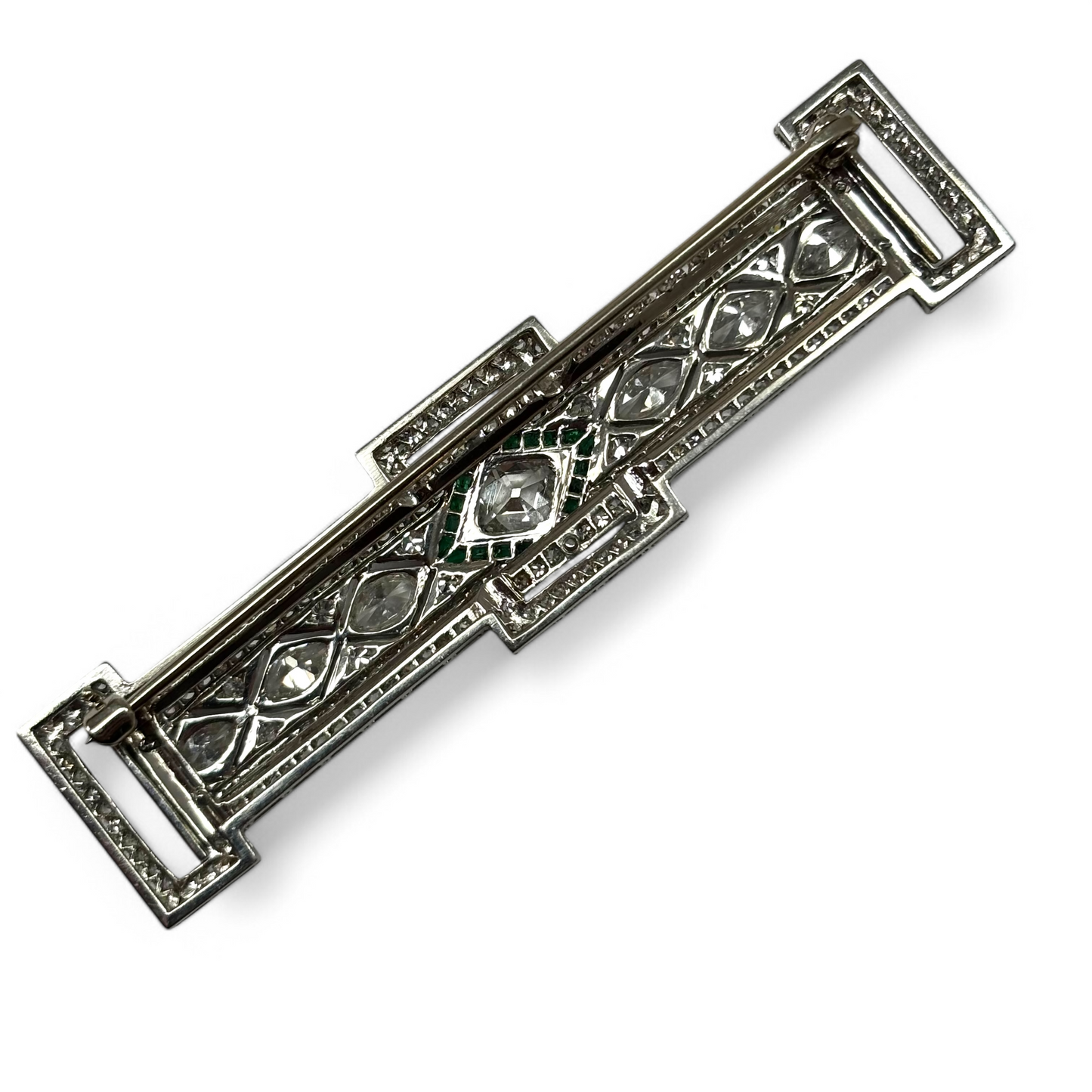 Art deco diamond brooch