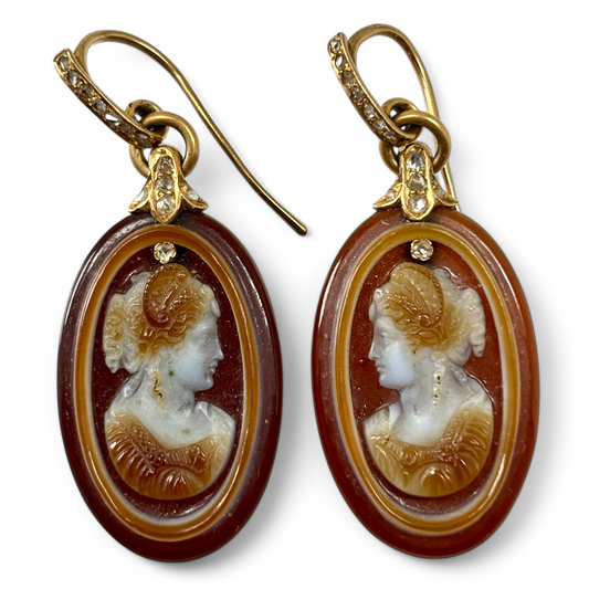 Cameo earrings