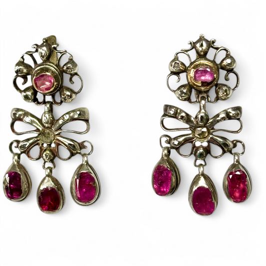 Ruby earrings
