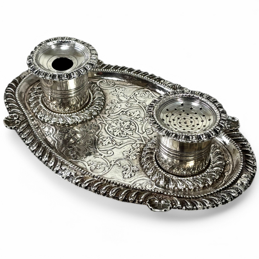 Augsburg silver inkstand