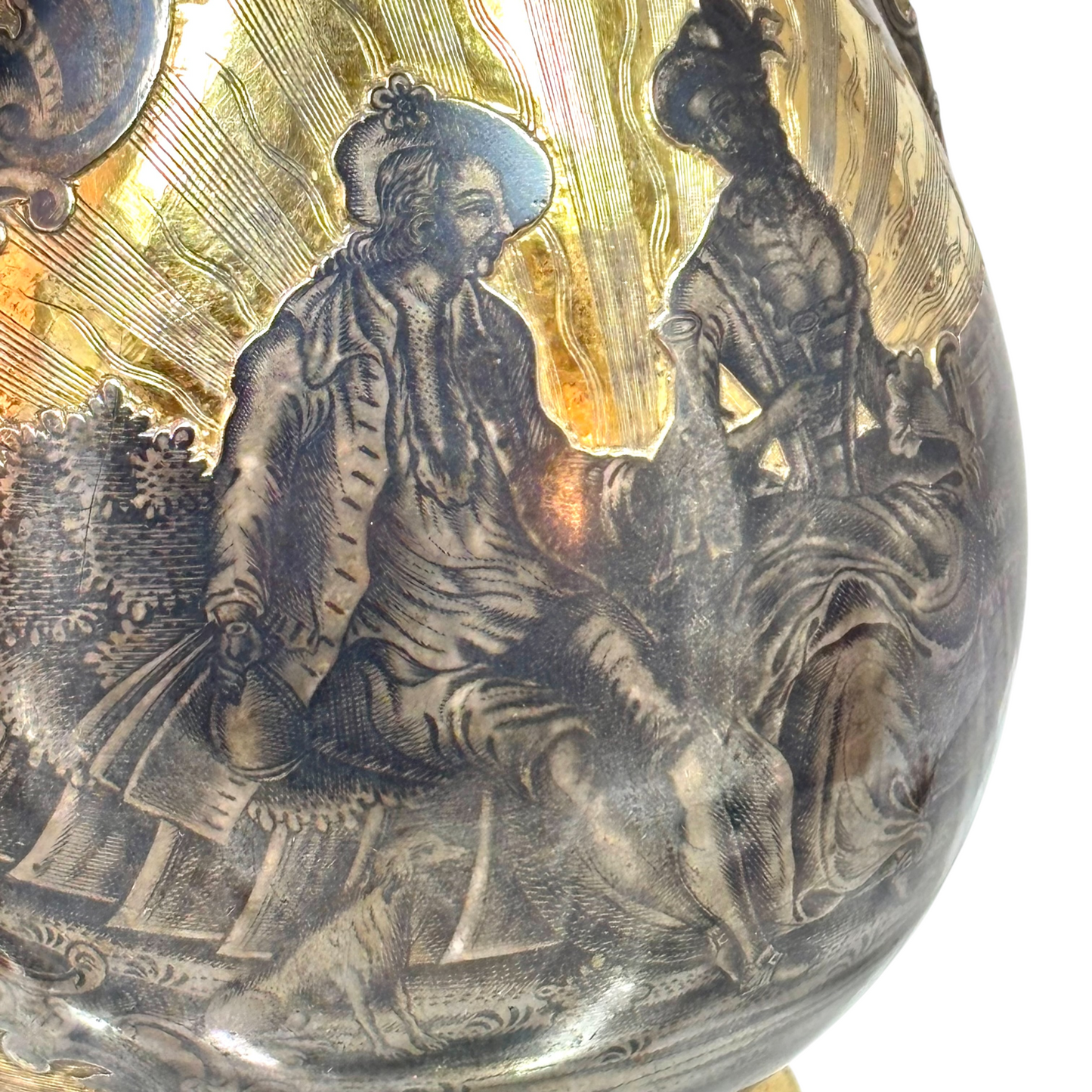 Russian niello coffee pot