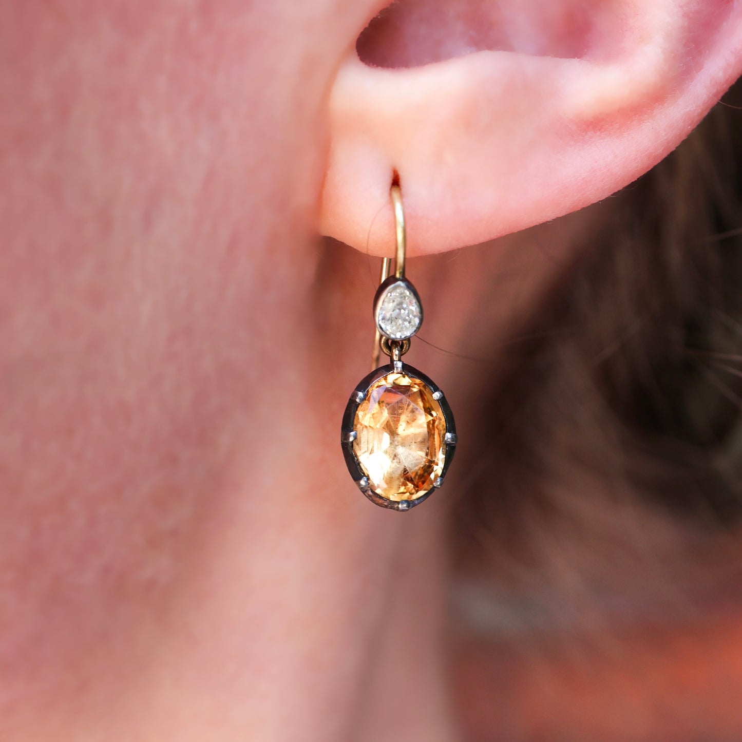 Topaz earrings