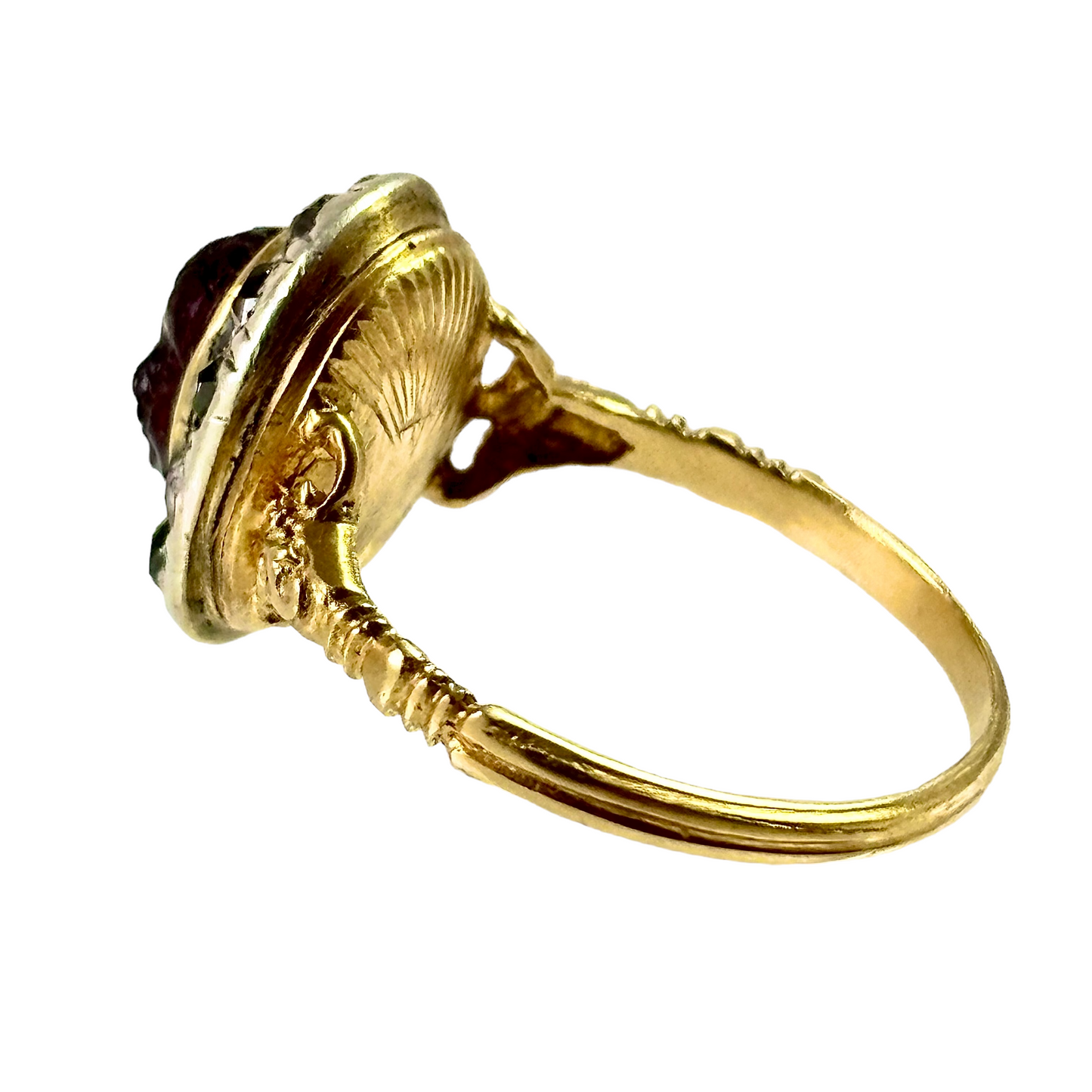 Ancient garnet cameo ring