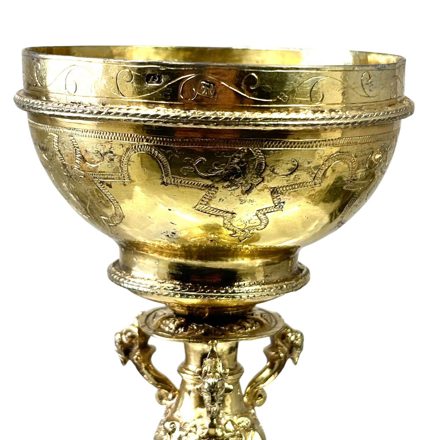 Hungarian silver gilt cup