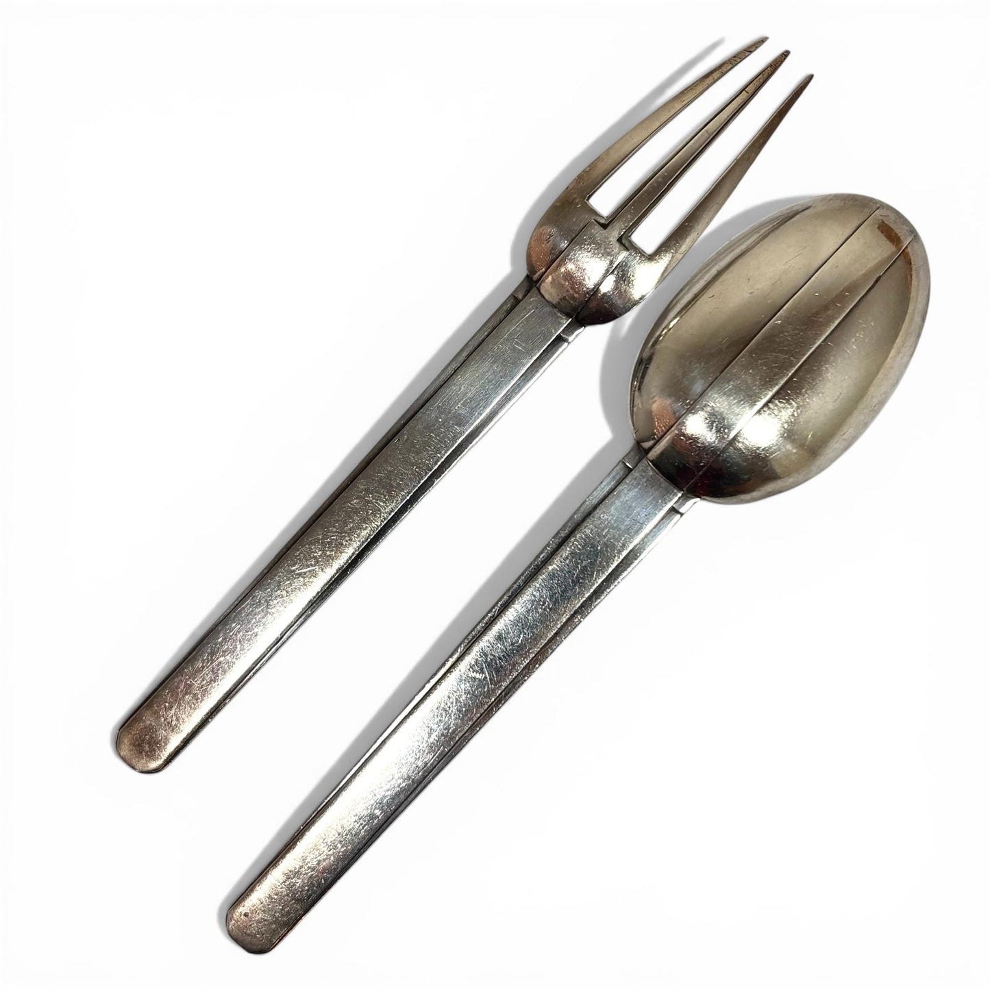 1926 silver table spoon and fork by Jean Puiforcat