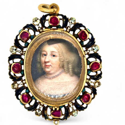 Pendant With Painted Miniature