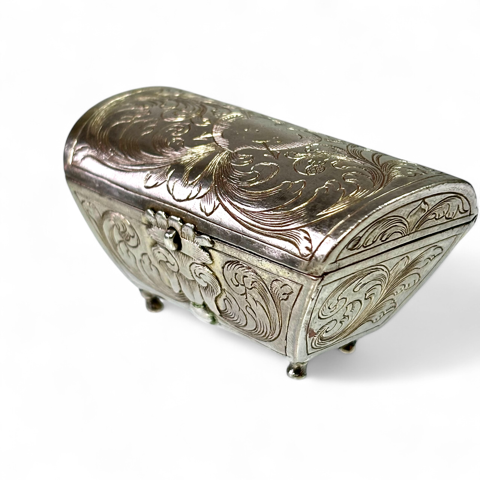 Small silver casket