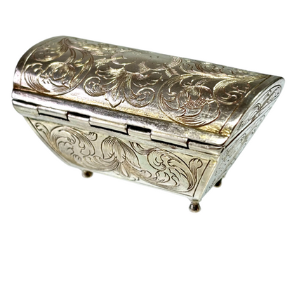 Small silver casket