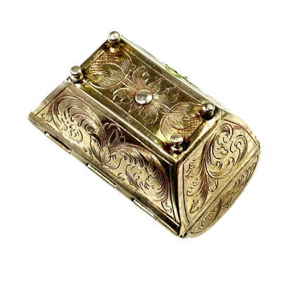 Small silver casket