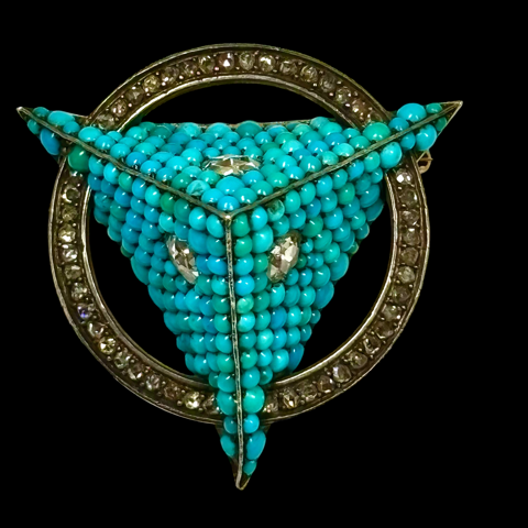 Turquoise brooch