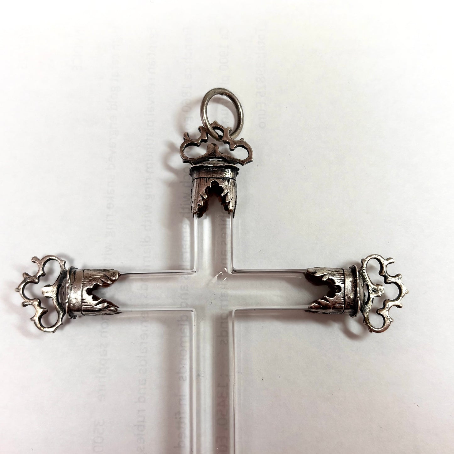 Rock crystal cross