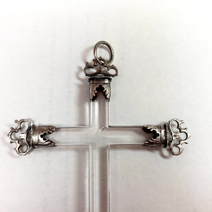 Rock crystal cross