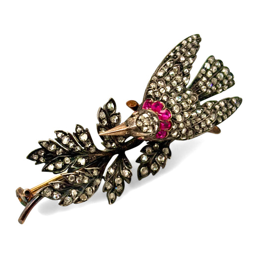 Diamond brooch