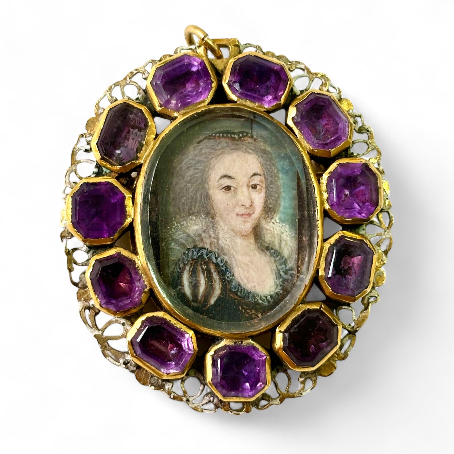 Seventeenth century portrait miniature pendant