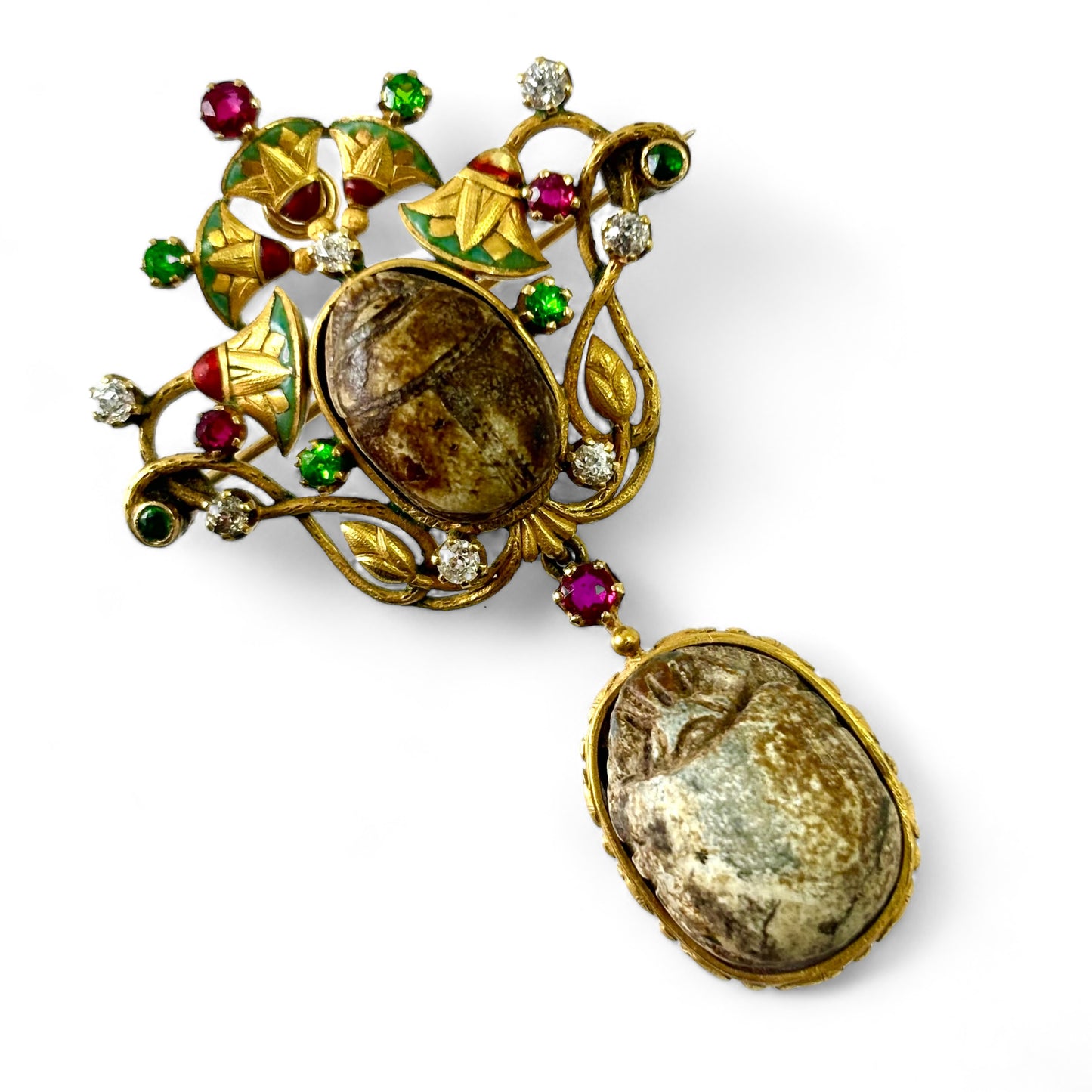 Egyptian revival brooch