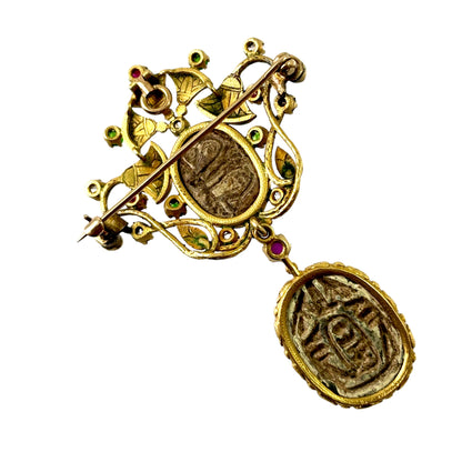 Egyptian revival brooch