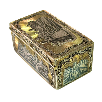 Russian niello silver box