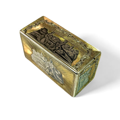 Russian niello silver box