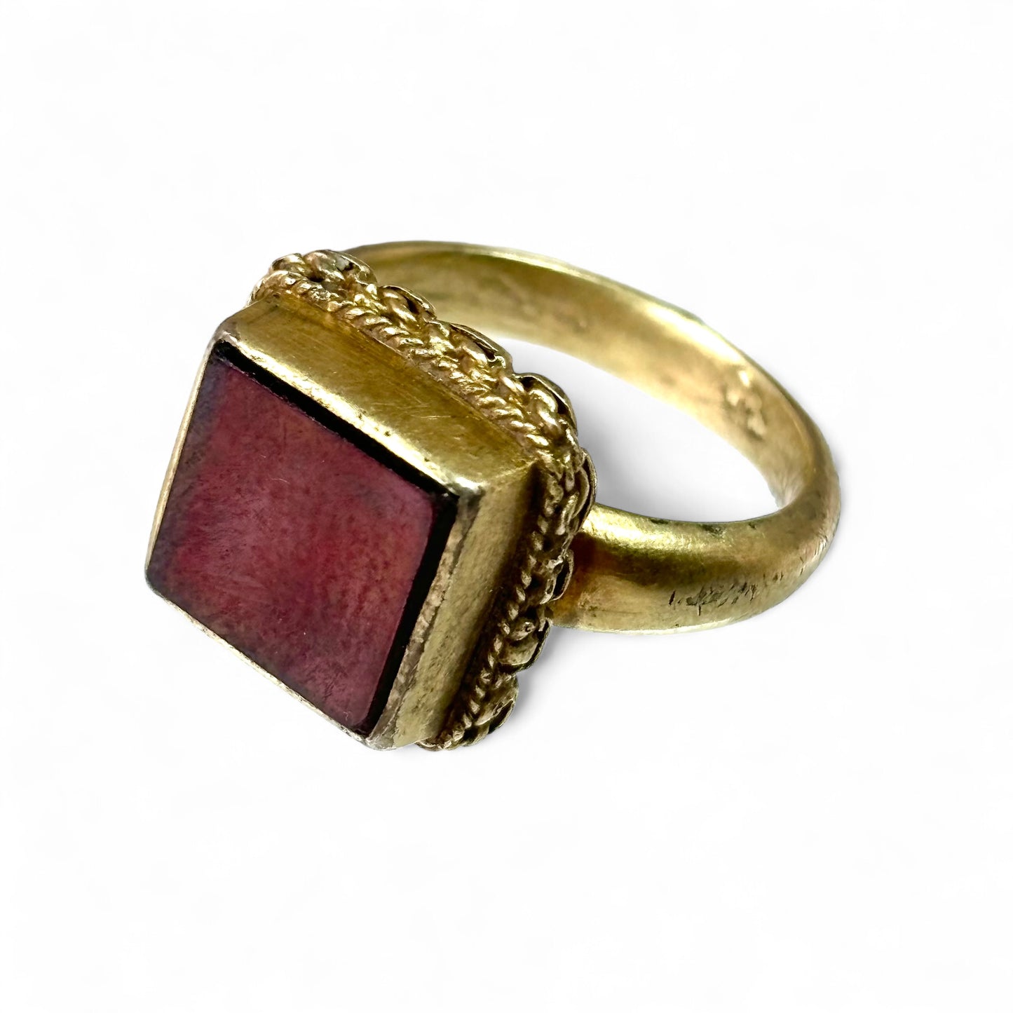 Sixteenth century gilt silver ring