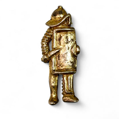 Roman silver gilt cloak pin