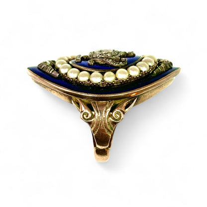 Enamelled ring