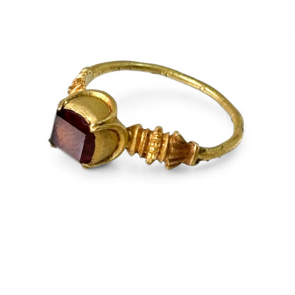 Renaissance garnet ring