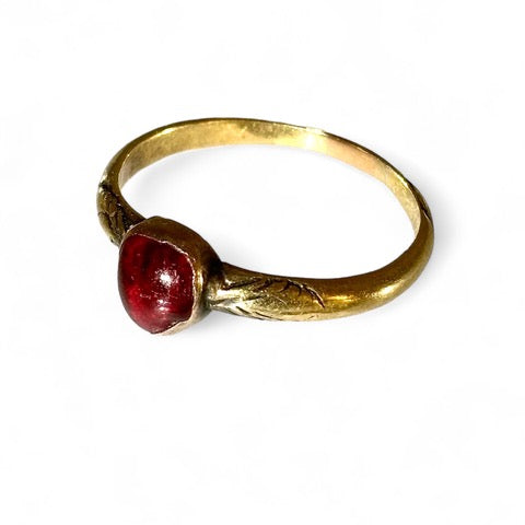 Ruby heart ring