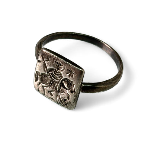 Byzantine silver ring