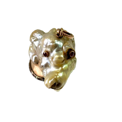 Natural baroque pearl dog