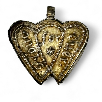 Silver gilt hearts