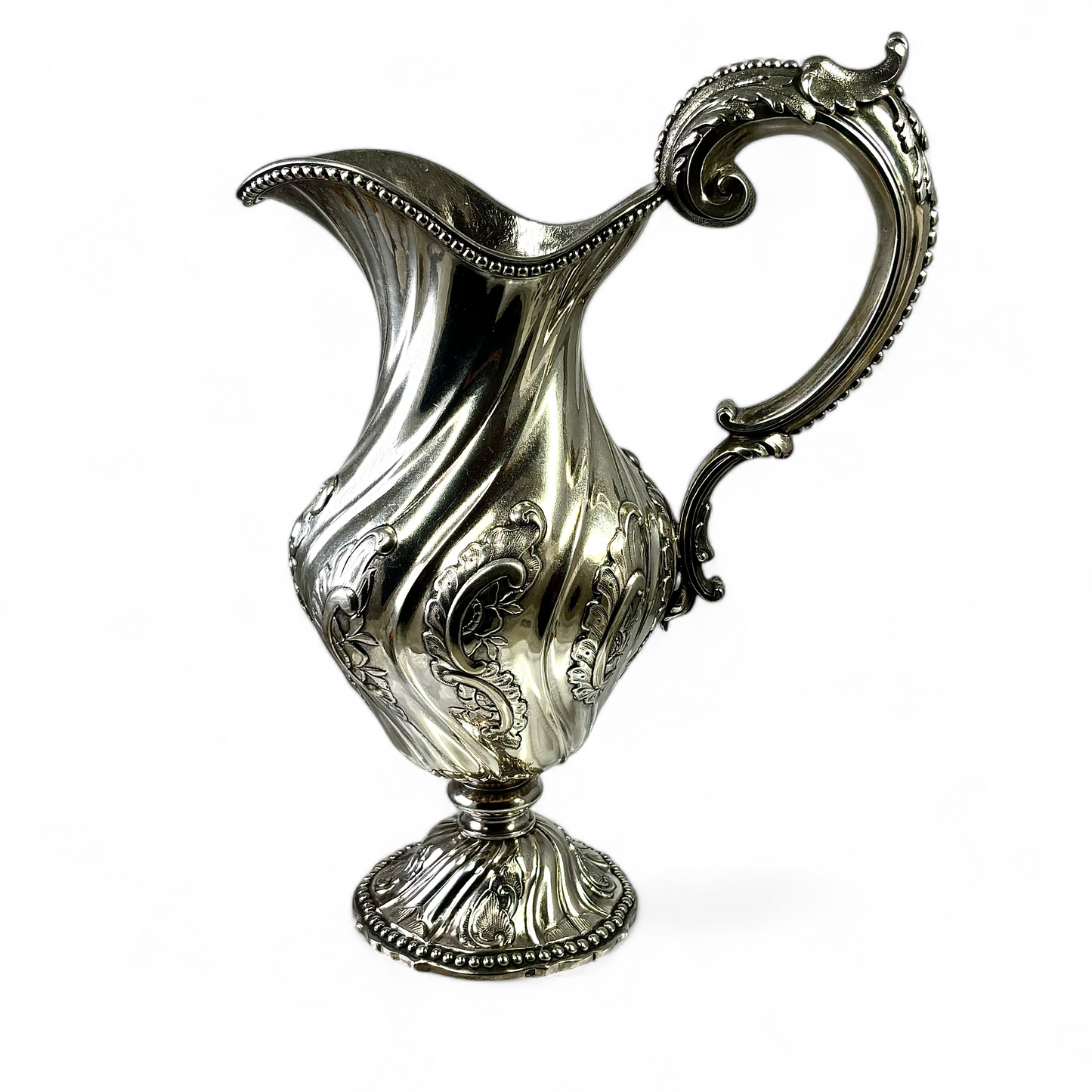 Portuguese silver ewer