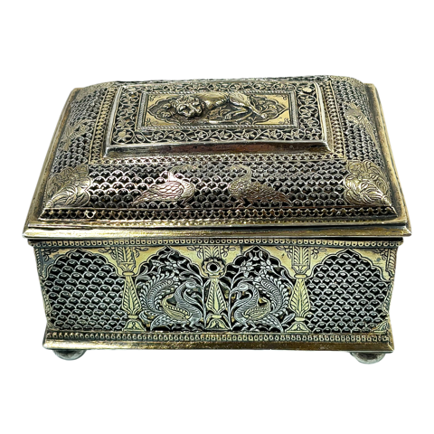 Indian silver casket