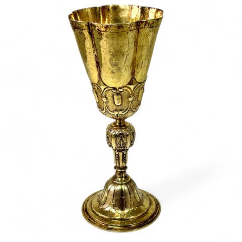 Seventeenth century silver goblet